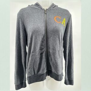 Chaser California Zip-Up Hoodie in Gray - Size M